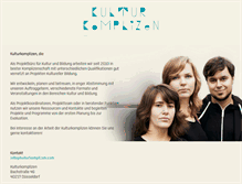 Tablet Screenshot of kulturkomplizen.com